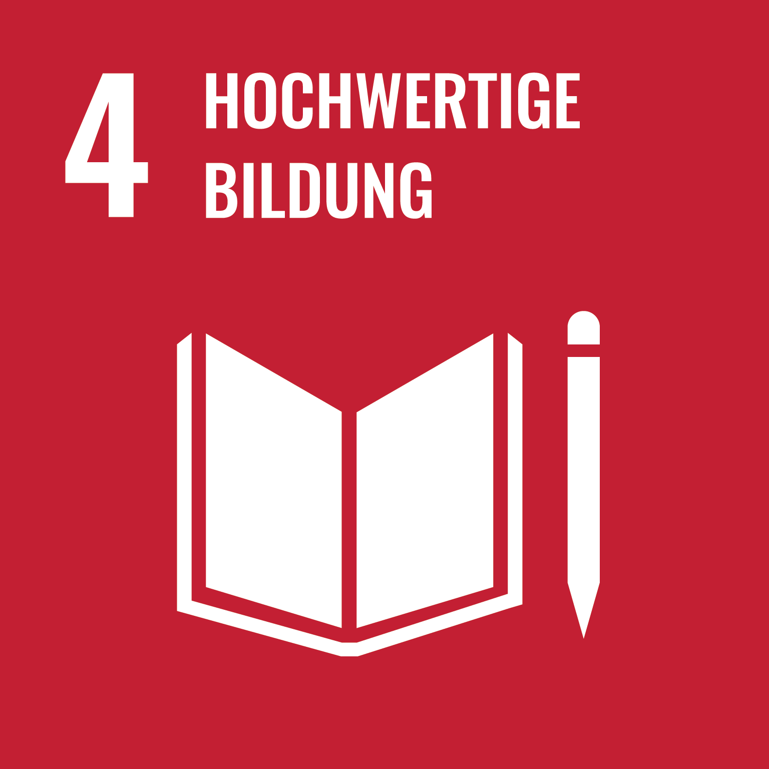Icon für SDG-Ziel Hochwertige Bildung