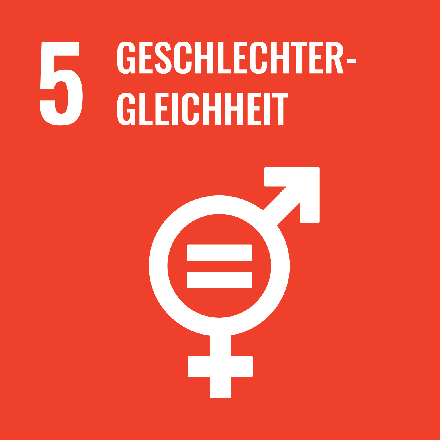 Icon für SDG-Ziel Geschlechtergleichheit